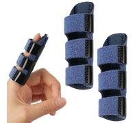 BUTBU Dita a Stecca, 2 Pezzi Stecche per Dita Mano, con Fascia in Alluminio Integrata, Supporto di Mano Splint Dito, per Tutte le Dito, Allevia il Dolore, Lesioni Sportive, Slogato, Frattura
