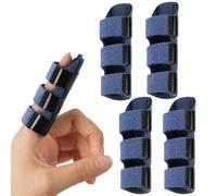 BUTBU Dita a Stecca, 4 Pezzi Stecche per Dita Mano, con Fascia in Alluminio Integrata, Supporto di Mano Splint Dito, per Tutte le Dito, Allevia il Dolore, Lesioni Sportive, Slogato, Frattura