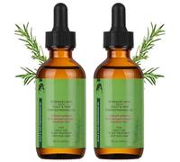 BUTBU Olio di Rosmarino per Capelli, 2 Pezzi 100% Puro Biologico Naturale Essential Oil, Riduzione Della Caduta dei Capelli, Stimolano la Crescita dei Capelli, Per Capelli, Sopracciglia, Ciglia -60ML