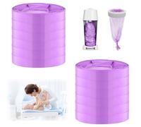 BUTBU Ricarica Mangiapannolini, 12 Pezzi Pannolino Sacchetti di Ricarica, Antiodore Inodore Addensata, Eccellente Sigillatura, Compatibile con Tommee Tippee, Litter Locker, LittyCat, Chicco- Viola