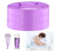 BUTBU Ricarica Mangiapannolini, 3 Pezzi Pannolino Sacchetti di Ricarica, Antiodore Inodore Addensata, Eccellente Sigillatura, Compatibile con Tommee Tippee, Litter Locker, LittyCat, Chicco- Viola