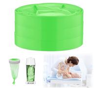 BUTBU Ricarica Mangiapannolini, 3 Pezzi Pannolino Sacchetti di Ricarica, Antiodore Inodore Addensata, Eccellente Sigillatura, Compatibile con Tommee Tippee, Litter Locker, LittyCat, Chicco- Verde