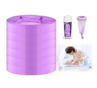 BUTBU Ricarica Mangiapannolini, 6 Pezzi Pannolino Sacchetti di Ricarica, Antiodore Inodore Addensata, Eccellente Sigillatura, Compatibile con Tommee Tippee, Litter Locker, LittyCat, Chicco- Viola