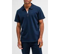 Butcher of Blue Adrien Loose Zip Polo Alaska Blue Taglia: S | Polo Outlet | Uomo | Blu
