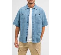 Butcher of Blue Anthony Resort Chambray Shirt Ss Shark Blue Taglia: S | Camicie Casual Outlet | Uomo | Blu