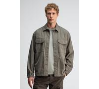 Butcher of Blue Dan Cotton Overshirt Dk. Granite Green Taglia: L | Camicie Casual Outlet | Uomo | Verde