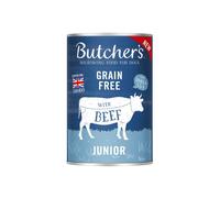 BUTCHER'S Original Junior cibo per cani, pezzi di manzo in gelatina, 400g