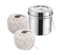 Butchers Twine - 2-Rolls Center-Pull Cord | Cotton Twine With Steel | Butcher String Meat Tying | Kitchen Twines For Meat Turkey Food Bread Tamales Poultry Wrapping Roast Camping BBQ Home Cooks