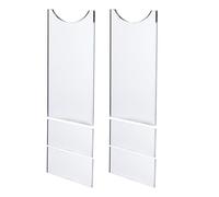 Butée de meuble | Protection murale | Protezione murale trasparente | Lot de 2 patins acryliques, protège des rayures et des bosses sur Les