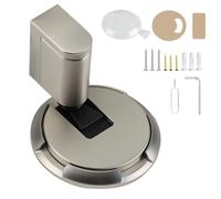 Butee - Porta meccanica silenziosa, da parete, in metallo, fermaporta e senza perforazione, dispositivo di ritenuta regolabile, con adesivo per camera da letto, ufficio