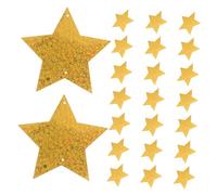 BUTIFULSIC 100 Pezzi Stella Leggera e Altamente Visibile a Cinque Punte con Paillettes in Plastica Oro per Performance e Cerimonie Scolastiche