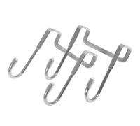 BUTIFULSIC 2 Pezzi Ganci a Doppio Gancio a Forma di S in Lega di Alluminio Color Caffè, senza Fori, per Appendere Presine e Saponi in Cucina e Aree Esterne