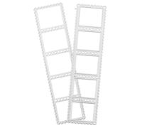 BUTIFULSIC 2 Pezzi Stampo in Acciaio al Carbonio per Taglio e Embossing a Forma di Francobollo Bordo Ondulato, per attività Creative e Progetti DIY