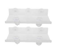 BUTIFULSIC 2 Pezzi Supporto per Esposizione Versatile e Illuminazione in Acrilico per Piante con Ventosa e Staffa per Piante Succulente e Erbe Aromatiche in Appartamenti
