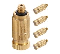 BUTIFULSIC 5 Pezzi Ugello Atomizzatore in Ottone Oro, Resistente e Pratico per Irrigazione e Raffreddamento del Tetto, per Nebulizzazione Esterna e Giardino