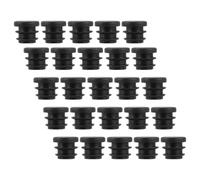 BUTIFULSIC 50 Pezzi Tappi Terminali in Plastica per Tubi Rotondi, Protezione per Piedini Sedie e Gambe Mobili, Coprigambe Antiscivolo per Pavimenti Legno, Facile Installazione senza Colla,