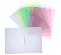 BUTIFULSIC 8 Pezzi Cartelline in Plastica con Clip Molla Portadocumenti Trasparente per Ufficio Scuola e Presentazioni Organizer Documenti Professionale e Compatto