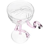 BUTIFULSIC Bicchiere da Vino a Stelo in Vetro a Forma di Fenicottero Rosa, Bicchiere da Cocktail Alto per Feste e Bar, Tazza da Bistrot Versatile per Matrimoni e Intrattenimento