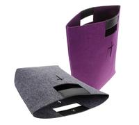 BUTIFULSIC Borsa e Resistente Grande Capacità 2 Pezzi in Feltro per Bibbia Versatile come Borsa da Trasporto per Ufficio e Shopping