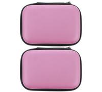 BUTIFULSIC Borsa Portaoggetti Tasche a Alta Elasticità 2 per Accessori Digitali in Pu Rosa per Cavi e Chiavette USB da Viaggio