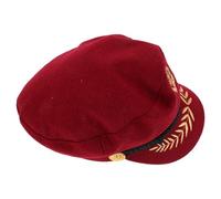 BUTIFULSIC Cappello da Marinaio Vintage Uomo in Lana con Ricamo Corona e Spighe, Versatile e Protettivo dal Sole per Sport All'aperto e Feste