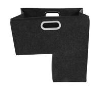BUTIFULSIC Cesto Portaoggetti Organizer Moderno per Scale in Feltro Nero Design Pieghevole e Portatile per Vestiti e Decorazioni , lo Stoccaggio Domestico