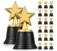 BUTIFULSIC Coppe Premio Ragazzo Ragazza 20 Pezzi Trofei Giocattolo Plastica Leggero e Sicuro Forma Stella a Cinque Punte per Feste e Gare Sportive