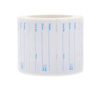 BUTIFULSIC Etichette Adesive Scrivibili per Alimenti, Etichette Contrassegnate per Cucina, Rotolo da 500 Pezzi Blu, Adesivi per Data Alimentare Facili da Usare, Resistenti su Plastica