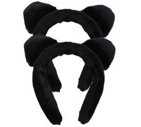 BUTIFULSIC Fascia Assorbente per Chioma Orecchie Morbido Gatto in 2 Colore Nero per Skincare e Feste tra Amiche