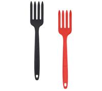 BUTIFULSIC Forchetta in Silicone per Cucina 2 Pezzi Impugnatura Comoda e Portatile, Forchettone Multifunzione per Spaghetti e Insalate