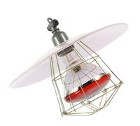 BUTIFULSIC Lampada Riscaldante in Metallo e Alluminio Bianco Facile da Installare e Resistente Colore Casuale per Pollame per Incubatrice e Gabbia per Suinetti