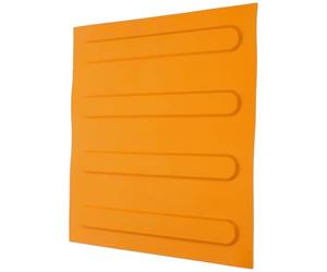 BUTIFULSIC Mattoni Ciechi Gialli in Pvc per Pavimento Esterno Design a Strisce Tattili, Pratici per Persone Non Vedenti e Uso in Giardino o Marciapiede