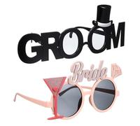 BUTIFULSIC Occhiali Addio al Nubilato in Plastico 2 Pezzi Design alla Moda e Forma, Resistenti per Wedding Party e Bachelor Party