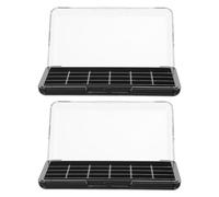 BUTIFULSIC Palette per Ombretti Vuota 24 Scomparti 2 Pezzi Contenitore Ricaricabile in Abs Nero Resistente per Trucco da Viaggio e Uso Quotidiano