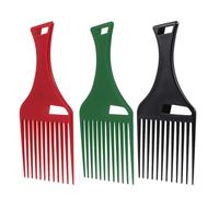BUTIFULSIC Pettine da a Forcella in Plastica 3 Pezzi, Pettine Sollevante per Chioma Ricci Spessi, Accessorio per Styling Professionale Denti Arrotondati, Adatto per Acconciature