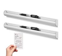 BUTIFULSIC Porta Ordini 2 Pezzi in Lega di Alluminio Argento, Facile da Mantenere e Aggiornare, per Documenti e Menu in Cucina e Ufficio