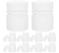 BUTIFULSIC Set 12 Flaconi Vuoti 30 Ml in Hdpe con Tappo a Vite, Contenitori per Medicinali Sigillati, Bottiglie da Viaggio Leggere e Compatte per Pillole e Piccoli Campioni, per Uso