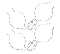 BUTIFULSIC Set 2 Pezzi Chiusure per Vasi in Acciaio Inossidabile Argento Molla per Barattoli di Vetro, Facile da Usare e Versatile per Conserve