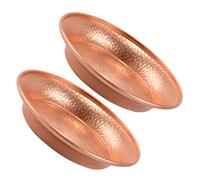 BUTIFULSIC Set 2 Pezzi Ciotole in Rame per Offerta Buddista Tibetana, Design Dettagliato e Multiuso per Meditazione, Decorazione Casa e Cucina Atmosfera Artistica Unica