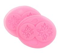 BUTIFULSIC Set 2 Pezzi Stampi in Silicone a Forma di Fiore e Foglia per Decorare Torte e Cioccolato, Resistente a Tutte le Temperature, Facile da Pulire per Dolci e Gelati