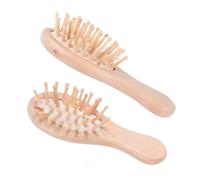 BUTIFULSIC Set 2 Spazzole per Chioma in Legno e Gomma Cuscinetto Massaggiante per Capelluto, Sollievo Dalla Fatica e Tocco Morbido, per Uso Domestico e Professionale Colore Colore Casuale