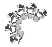 BUTIFULSIC Set 6 Piatti per Salsa in Acciaio Inossidabile Resistente al Calore per Ostriche e Antipasti, per Cottura al Forno e Grigliata a Carbone, Colore Argento