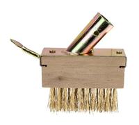 BUTIFULSIC Spazzola per Erbacce in Acciaio e Legno per Giunti Pavimentati | Colore Khaki, Compatibile Manico, per Giardinaggio e Pulizia Patio, Rimozione di Muschi e Contaminanti