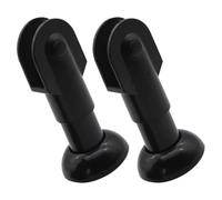 BUTIFULSIC Supporti per Piedini Divisori Wc Bagno Pubblico in Nylon Nero, Staffe per Partizioni Bagno Regolabili Base Stabile, Accessori per Divisori Bagni Pubblici Set 2 Pezzi