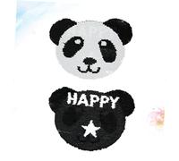 BUTIFULSIC Toppe Termoadesive Panda Paillettes Nero per Vestiti e Borse, Adesivi Decorativi per Riparare Buchi e Distinguere Abbigliamento