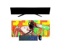 ButkUs Chainsaw Man - Tappetino per mouse XXL, 800 x 300 mm, tappetino per mouse tastiera da gioco impermeabile e 3 mm, base in gomma antiscivolo, superficie strutturata