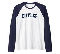 Butler Bulldogs | università Ufficiale NCAA | BUTOC01 Maglia con Maniche Raglan