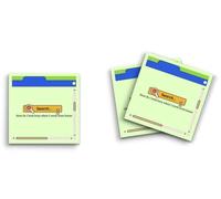 Butler in the Home Sticky Notes - Confezione da 3 pezzi, 7,6 x 7,6 cm, 50 fogli per blocco, ricerca computer desktop, come faccio a sembrare occupato quando lavoro da casa, simpatici divertenti appunti per appunti di cancelleria, diario di carta