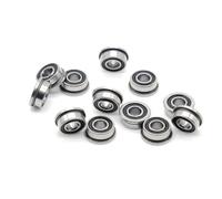 BUTPDYPEP 10 pezzi. Cuscinetto MF105 RS 5 x 10 x 4 mm ABEC-7 Voron cuscinetto con flange 3D cuscinetti a sfere MF105-2RS cuscinetti di stampa 3D MF105RS