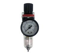 BUTPDYPEP 1pc AFR-2000 Filtro Pneumatico unità di Trattamento Aria Regolatore di Pressione del Compressore Valvola di Riduzione di Separazione 'Acqua 'Olio AFR2000 Manometro(AFR-2000,Fiber Filter)